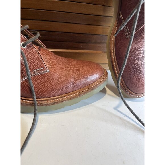 MSRP $615 Heschung Irving Chukka Boots Brown UK 7 1/2 Leather Boots Rubber Soles main image 6